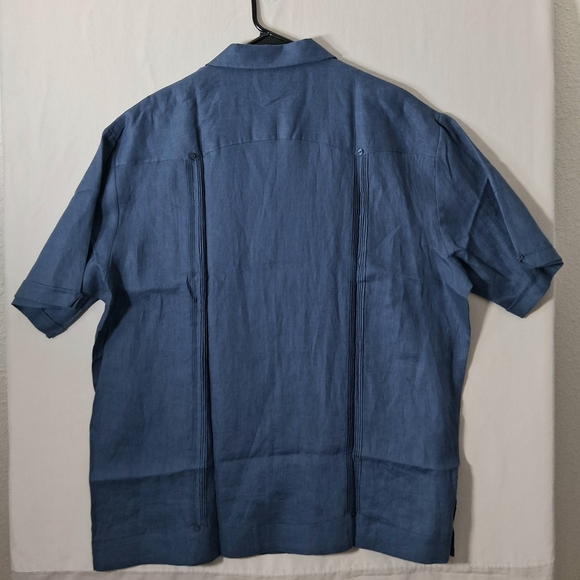 Men's Cubavera Casual 100% Buttoned Linen Shirt : 2XL : NEW w/Tags - Picture 9 of 9